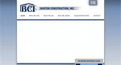 Desktop Screenshot of burtonconstruction.net