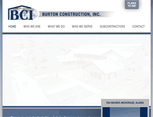 Tablet Screenshot of burtonconstruction.net